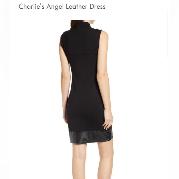 Sentimental NY - Charlie's Angel “Leather” Dress sz 8 - Picture 3 of 7
